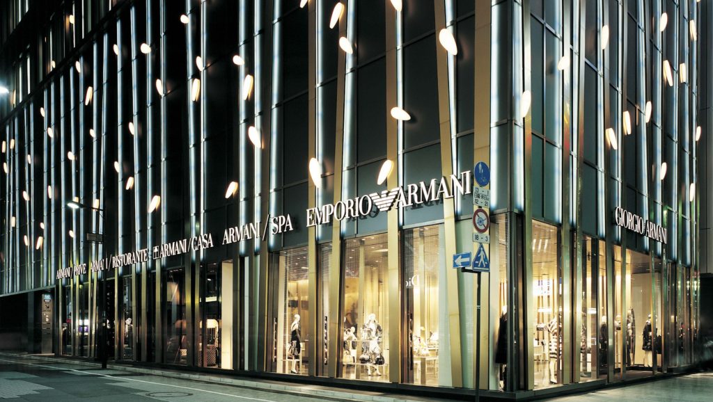 Armani Ginza Tower, Flagship Store