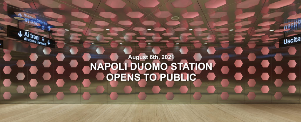 Duomo Station of Napoli Subway opens to public2021, August 6
